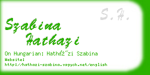 szabina hathazi business card